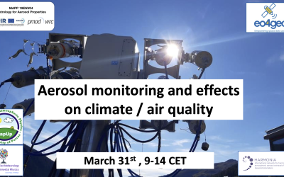 EO4GEO Workshop on Aerosol monitoring and effects on climate / air quality